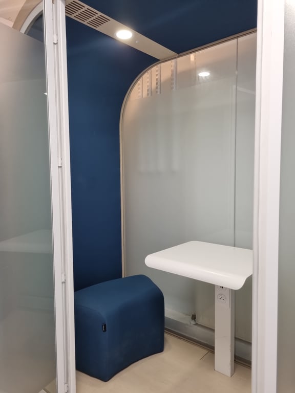 Cabine acoustique Arche Duo par Leet Design - cotes