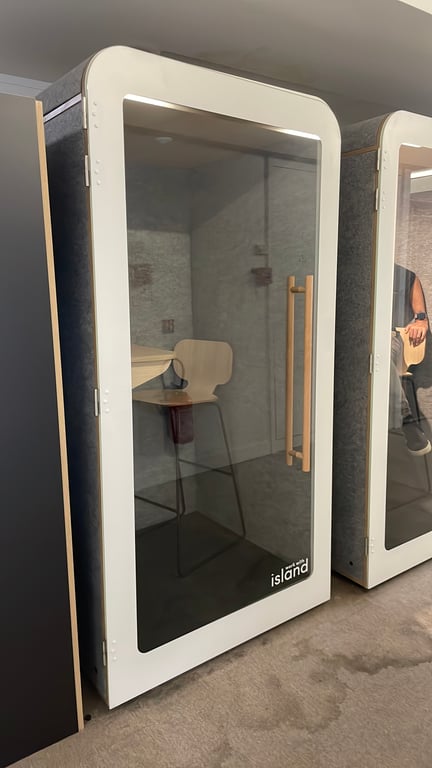 Cabine acoustique Solo Work With Island - face