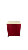 Caisson de rangement en bois avec roulettes