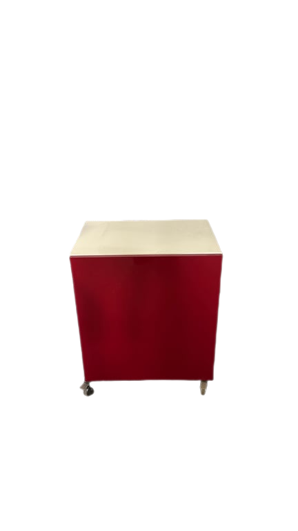 Caisson de rangement en bois avec roulettes - ambiance