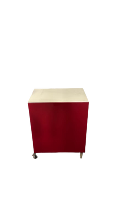 Caisson de rangement en bois avec roulettes - ambiance