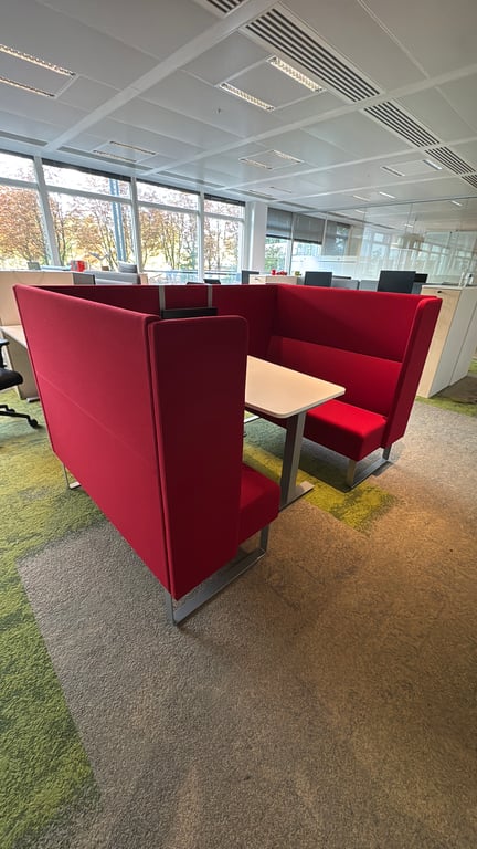 Canapé acoustique Materia Monolite alcôve rouge - 3-4