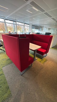 Canapé acoustique Materia Monolite alcôve rouge - 3-4