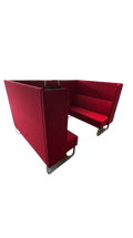 Canapé acoustique Materia Monolite alcôve rouge