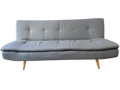Canapé convertible tissu gris clair 180cm