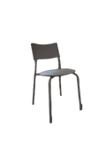 Chaise de cafétéria blanche Tiptoe - empilable