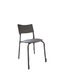 Chaise de cafétéria blanche Tiptoe - empilable - 3-4