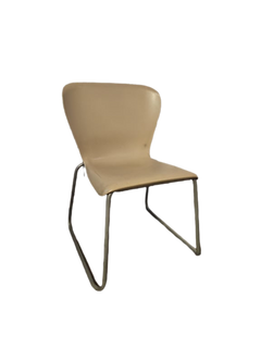 Chaise de cafétéria empilable plastique Rouge Clair - 3-4