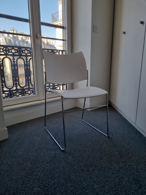 Chaise de réunion Casala Curvy blanche - 3-4