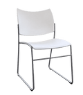 Chaise de réunion Casala Curvy blanche