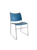 Chaise de réunion Casala Curvy bleue