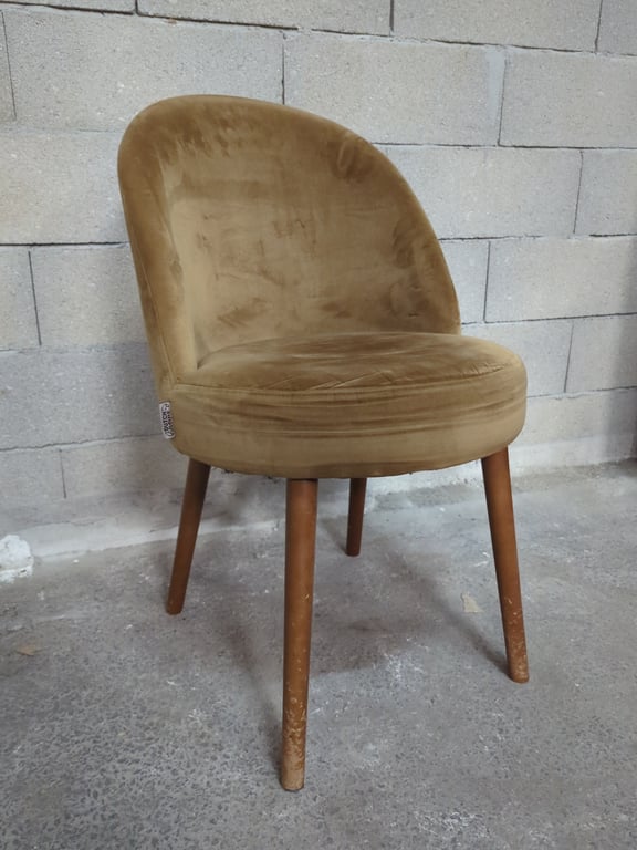 Chaise de réunion Dutch Bone Barbara Velours camel - 3-4