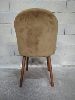 Chaise de réunion Dutch Bone Barbara Velours camel - arriere