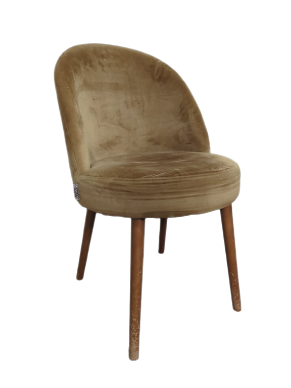 Chaise de réunion Dutch Bone Barbara Velours camel