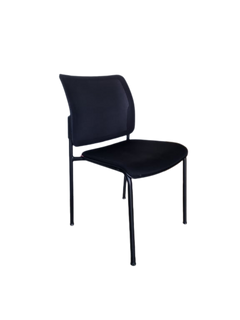 Chaise de réunion empilable Kohl noir 45 x 55 x 83 cm - 3-4