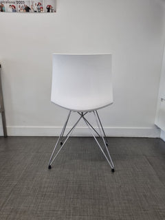 Chaise de réunion Gaber Kanvas TC blanche - ambiance