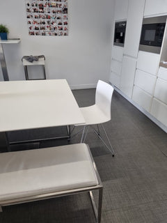 Chaise de réunion Gaber Kanvas TC blanche - arriere
