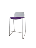 Chaise haute Materia structure métal assise tissu