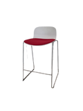 Chaise haute métal tissu empilable