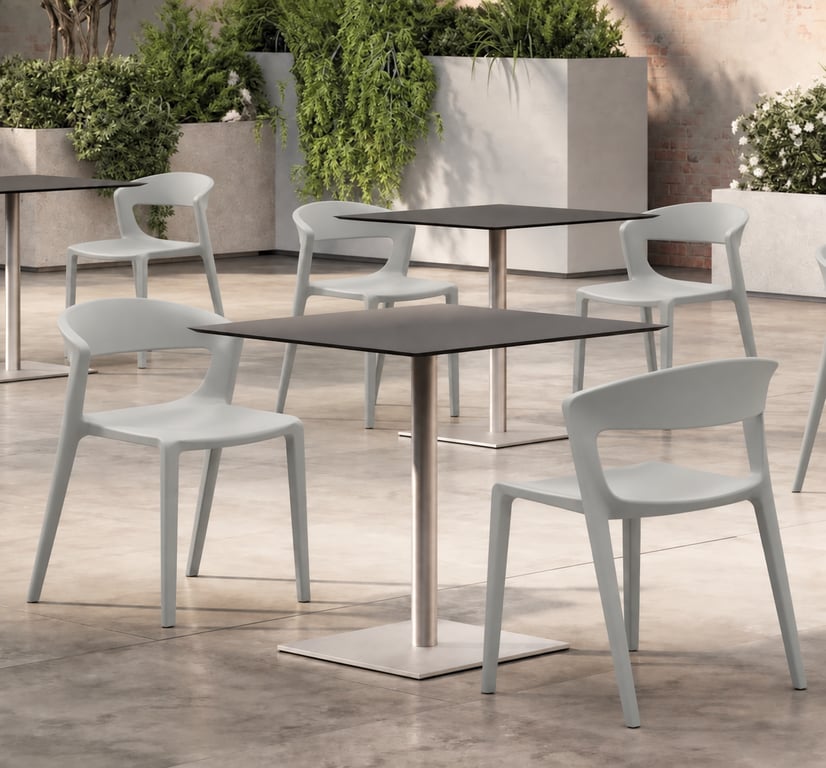 Chaise Kastel Kicca One Grise Clair