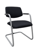 Chaise visiteur Sitland Uni noire
