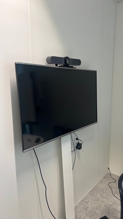 Écran de Visioconférence Panasonic Noir 109x63x6 cm - 3-4