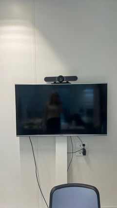 Écran de Visioconférence Panasonic Noir 109x63x6 cm - face