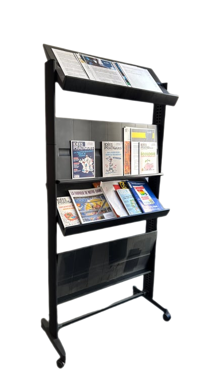 Etagère en plastique noire - 3-4