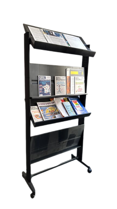 Etagère en plastique noire - 3-4