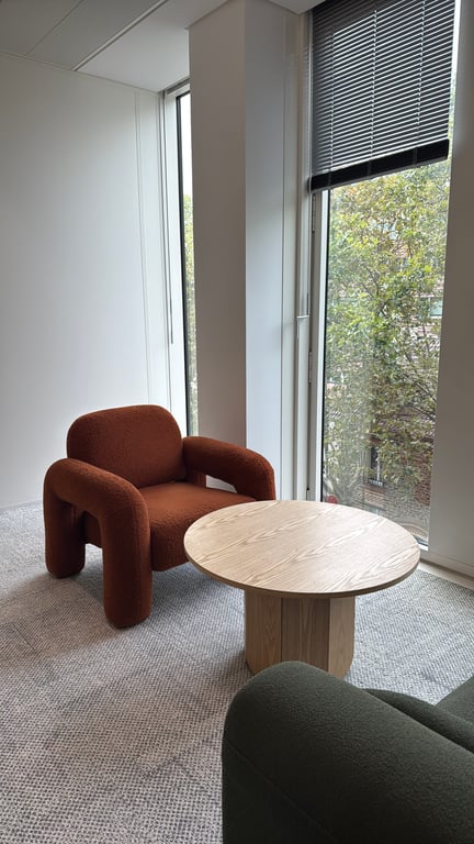 Fauteuil accoudoirs Sklum Nicxon Orange