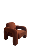 Fauteuil accoudoirs Sklum Nicxon Orange
