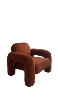 Fauteuil accoudoirs Sklum Nicxon Orange - 3-4