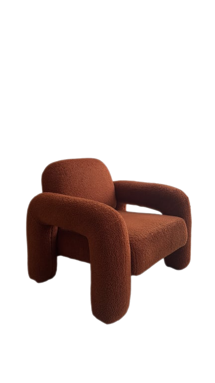 Fauteuil accoudoirs Sklum Nicxon Orange
