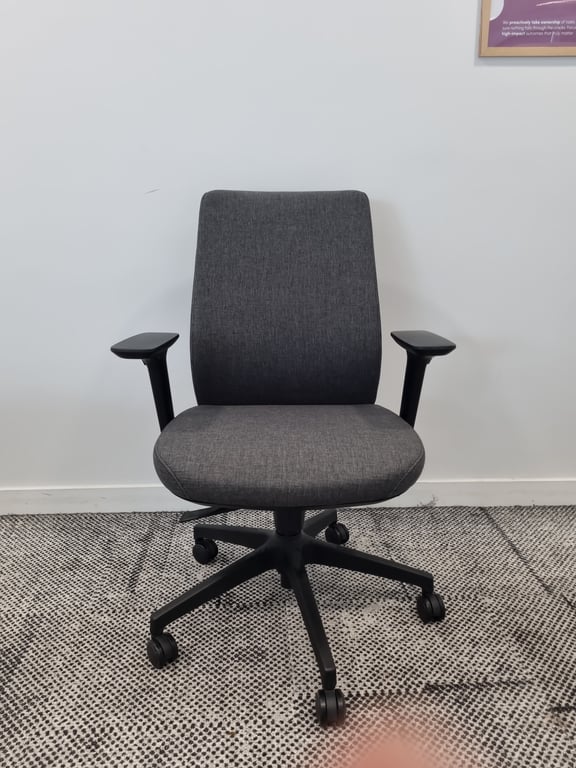 Fauteuil bureau Ofiprix Gris - face