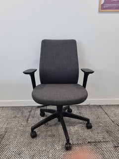 Fauteuil bureau Ofiprix Gris - face