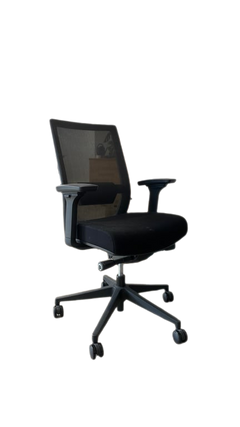 Fauteuil de bureau en résille avec roulettes - 3-4