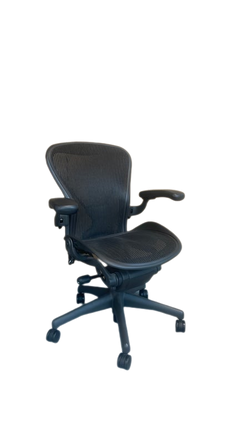 Fauteuil de bureau Herman Miller Aeron Resmastered Taille B Noir - 3-4