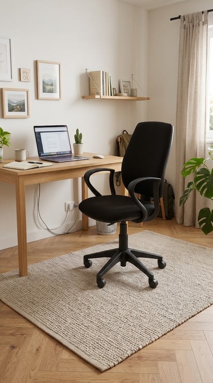 Fauteuil de bureau pivotant 60x48 Noir