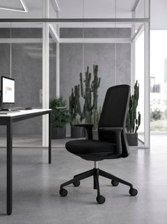 Fauteuil de bureau Quadrifoglio Group Diade Rock Noir