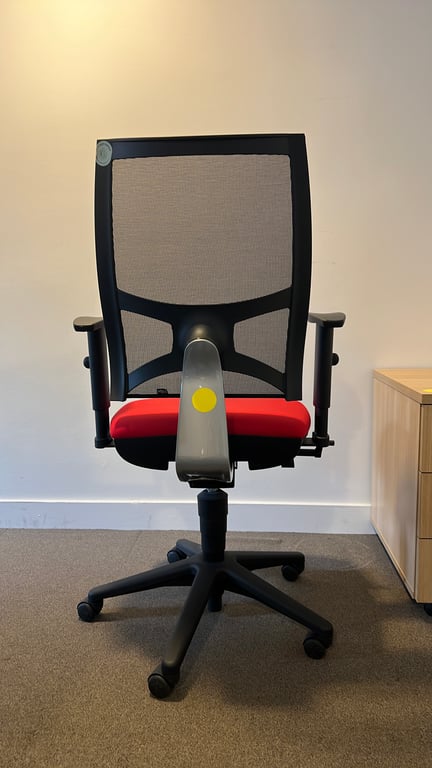 Fauteuil de bureau Sitland rouge - arriere