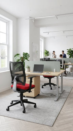 Fauteuil de bureau Sitland rouge