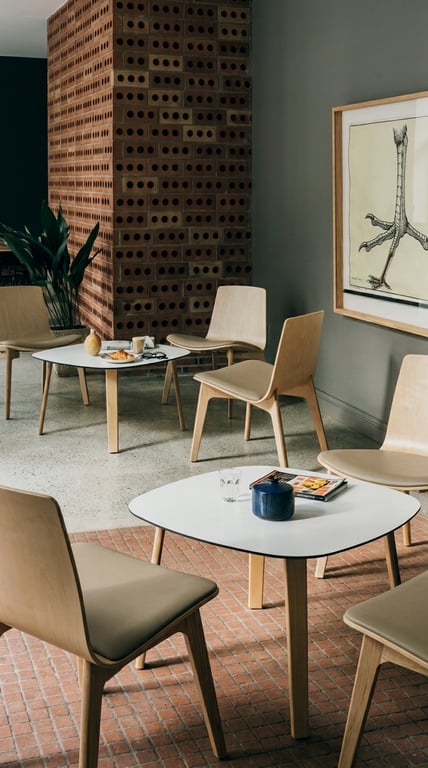Fauteuil Enea design Lottus 4L wood cuir