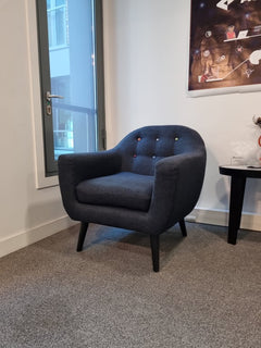 Fauteuil Made.com Ritchie gris - 3-4