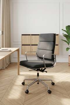 Fauteuil de bureau avec roulettes et rotation
