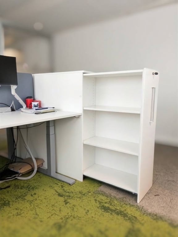 Meuble rangement porte coulissante bois clair