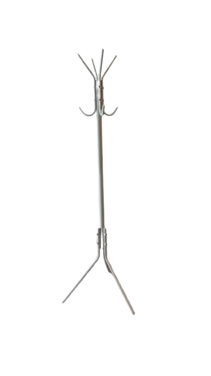 Porte-manteau en métal blanc