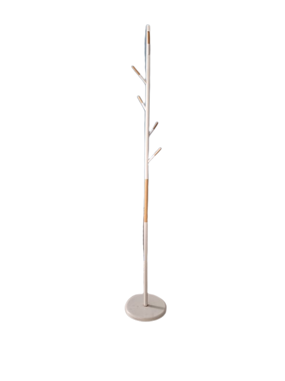 Porte-manteau en métal blanc 178 cm