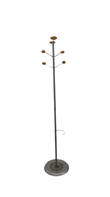 Porte-manteau en métal gris