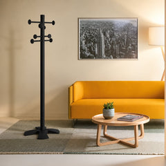 Porte-manteau en métal noir