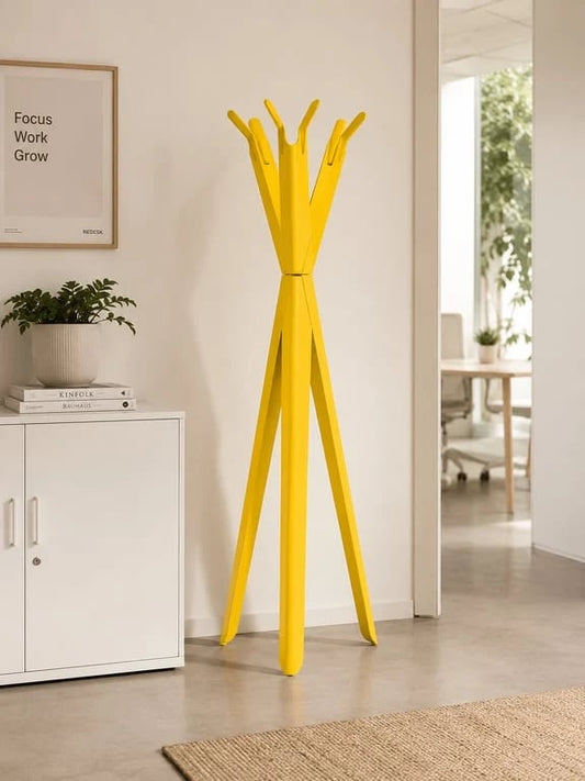 Porte-manteau en métal Tolix jaune